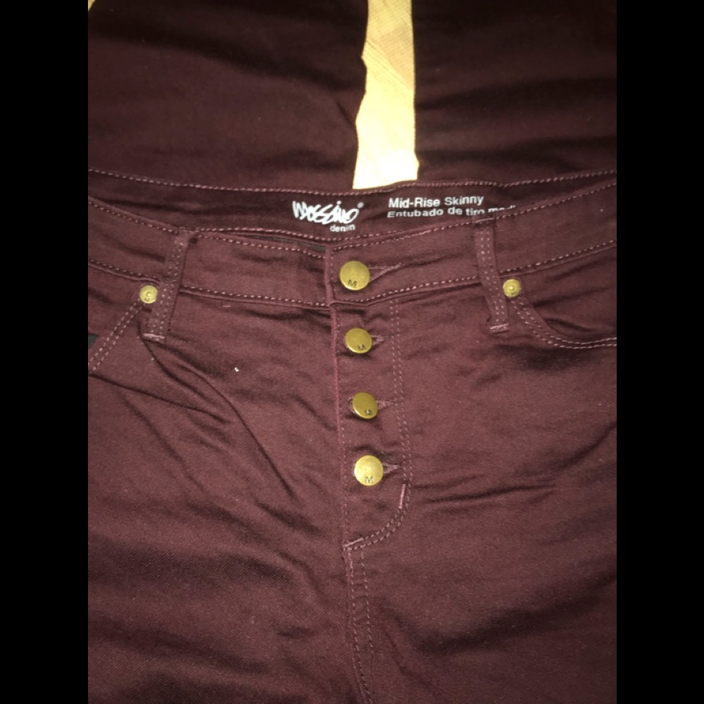 Maroon jeans